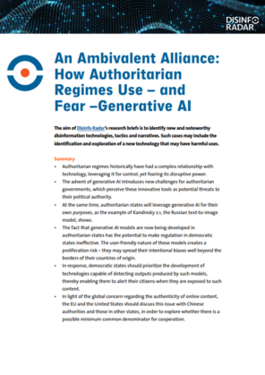 An Ambivalent Alliance: How Authoritarian Regimes Use – and Fear –Generative AI